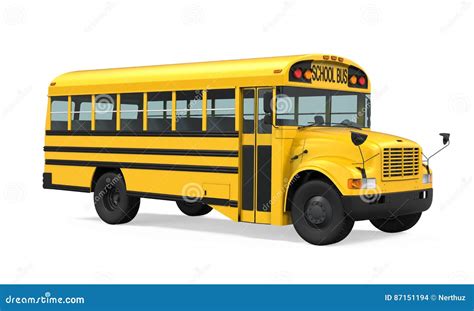School Bus Isolated stock illustration. Illustration of schoolbus - 87151194