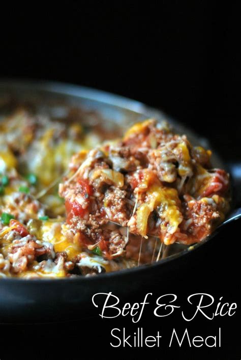 Beef & Rice Skillet Meal - Aunt Bee's Recipes | Recipe | Skillet dinner recipes, Easy skillet ...