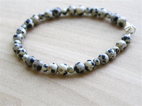 Dalmatian Stone Bracelet for Adventure and Creative Expression