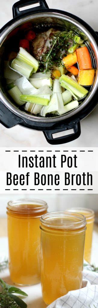 Instant Pot Beef Bone Broth Recipe - Rainbow Delicious