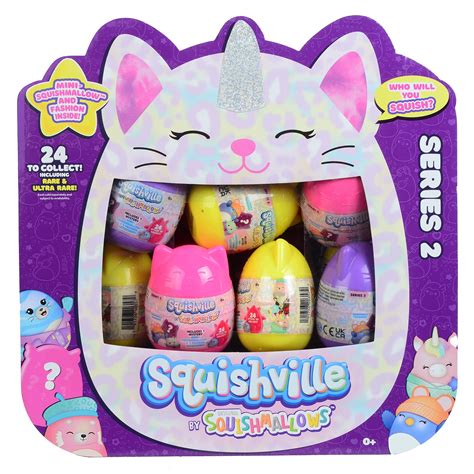 Buy Squishville by Squishmallows, 24 Piece Egg Set - Official Kellytoy Mini Squishmallow Series ...