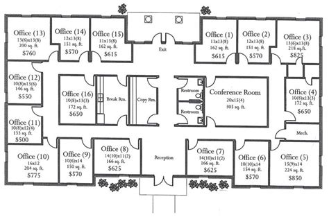 Map with digital Technology | Office building plans, Commercial building plans, Office floor plan