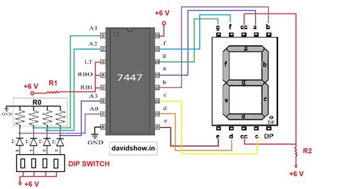 7447 Seven Segment Display Working