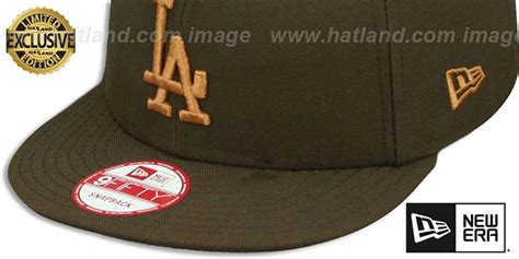 Los Angeles Dodgers TEAM-BASIC SNAPBACK Brown-Wheat Hat