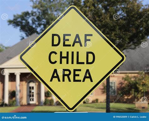 Deaf Child Area Sign - Deaf Child Sign Stock Photo Download Image Now Istock, How street signs ...