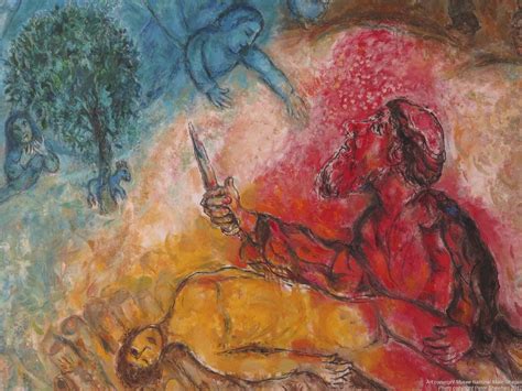 The Sacrifice of Isaac Marc Chagall | Biblical art, Marc chagall, Chagall