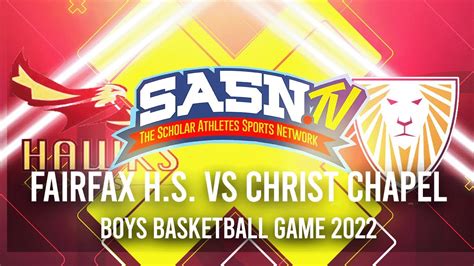 Christ Chapel Academy Vs Fairfax Home School Varsity Boys Basketball ...