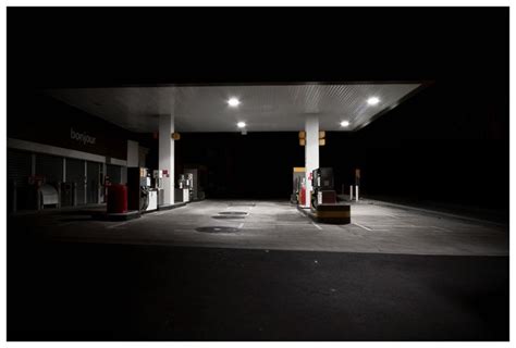 Gas Station Anatomy 1 | Gas station, Night photography, Light and shadow photography