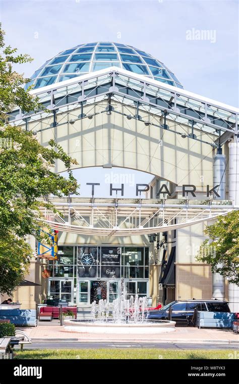 CHARLOTTE, NC, USA-28 JULY 2019: The main entrance to Southpark Mall ...