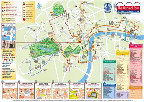 London Attractions Map | FREE PDF Tourist City Tours Map London 2024