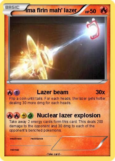 Pokémon Ima firin mah lazer 21 21 - Lazer beam - My Pokemon Card