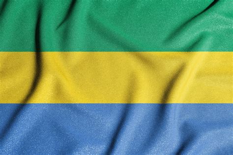 National flag of the Gabon. The main symbol of an independent country. 15129093 Stock Photo at ...