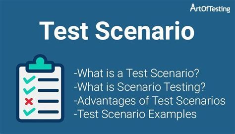 Test Scenario | Definition, Template & Examples - ArtOfTesting