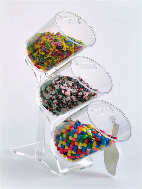 Upright Bulk Food Bins | Stacked Candy Bins | 880-1760 - CHOICE ACRYLIC DISPLAYS