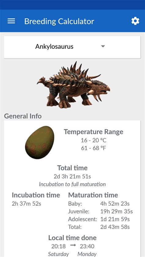 ARK: Survival Evolved Breeding Calculator - Survive ARK