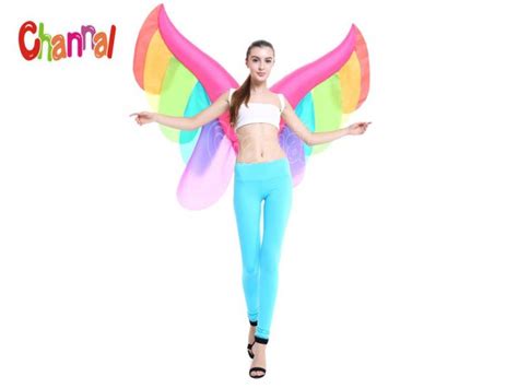 Rainbow Inflatable Butterfly Wings Costume - Channal Inflatables