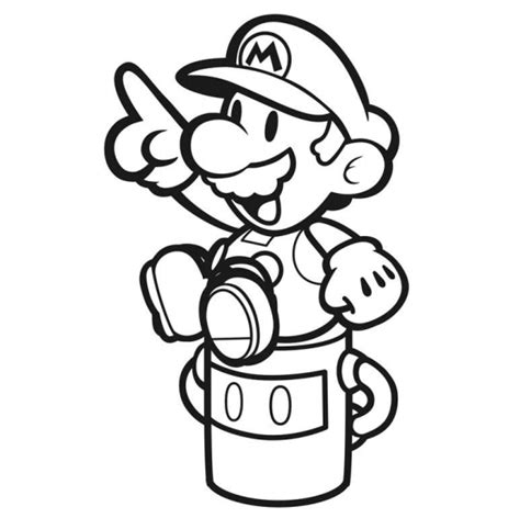 Paper Mario Printable Coloring Pages