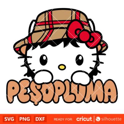 Hello Kitty Peso Pluma Svg, Sanrio Svg, Hello Kitty Svg, Kawaii Svg ...