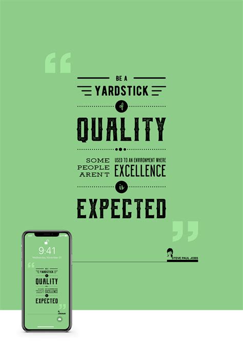 IPhone X Wallpaper - (Steve Jobs Quotes) Free Download on Behance