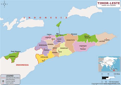 Timor Leste Municipalities And Capitals List And Map List, 59% OFF