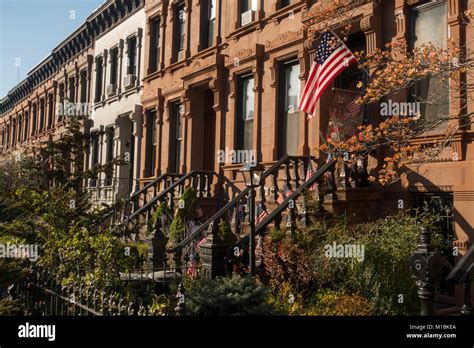 Brownstones park slope Brooklyn NYC Stock Photo - Alamy