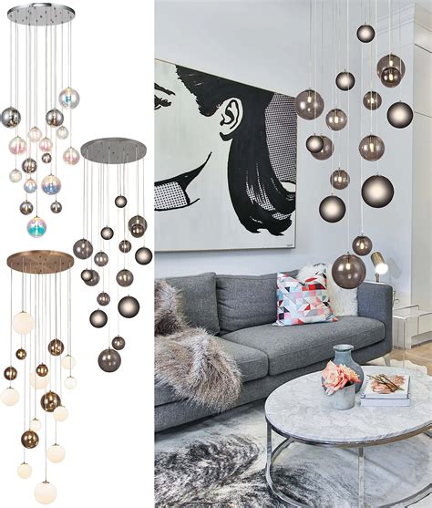 Modern 16 Lamp Round Cluster Pendant - 3 Finishes