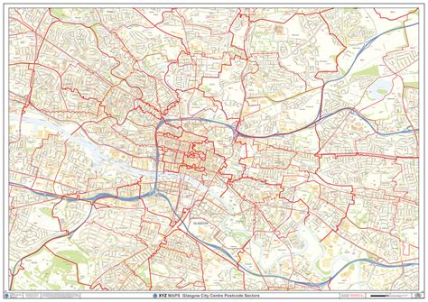 Glasgow City Centre Postcode Sector Map (C5) - GeoPDF : XYZ Maps