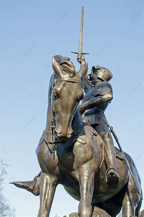 St George Statuecavalry Monument World War I Sword Armour Photo ...