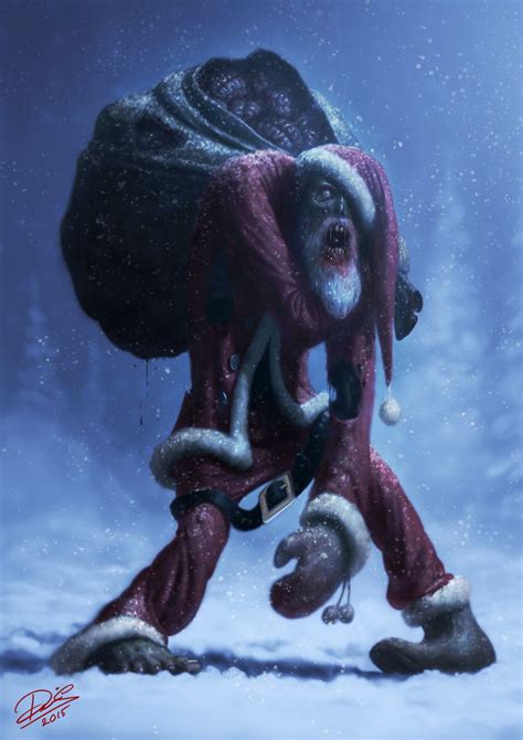 Zombie Santa | Christmas horror, Creepy art, Creepy christmas