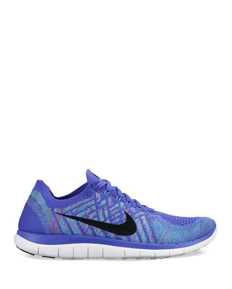 Nike Lace Up Sneakers - Free 4.0 Flyknit in Purple | Lyst