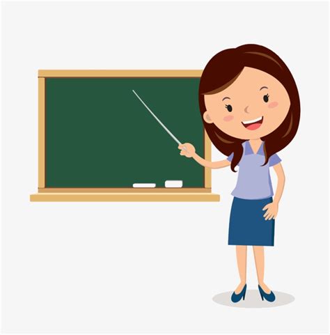 Teacher Cartoon Blackboard - Teacher Animation Transparent PNG ...