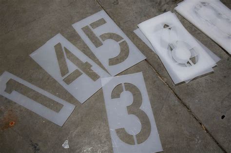 0-9 Number Stencils for Roads & Parking Lots | Available in Various Sizes — Traffic Depot