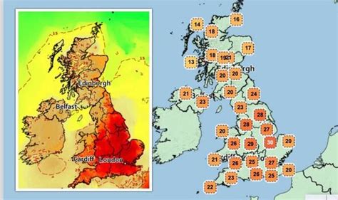 UK hot weather mapped: Where's the hottest place in the UK right now ...