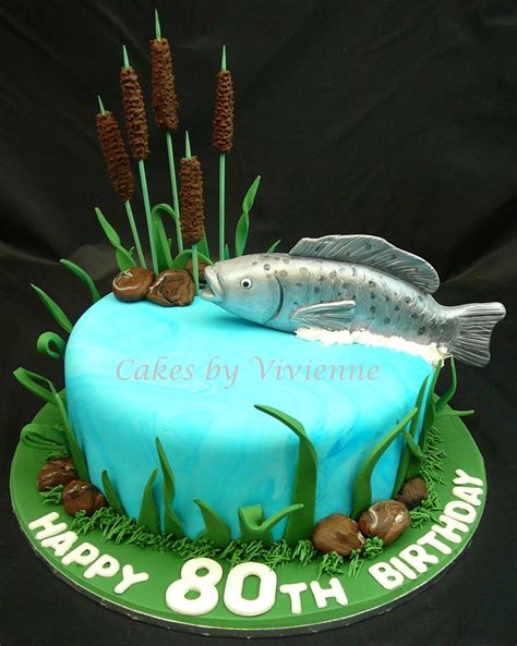 80Th Birthday Fish Cake - CakeCentral.com