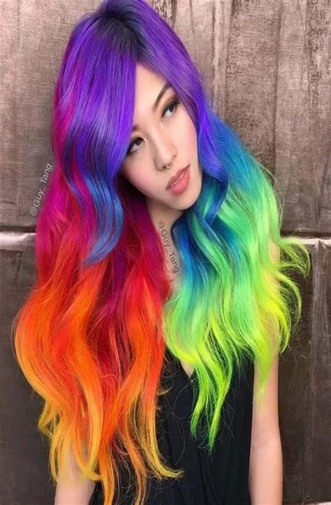 multi color latest top 30 hd hair styles images ideas | Rainbow hair color, Hair styles ...