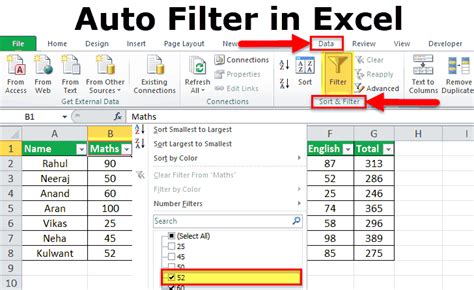 AutoFilter in Excel | Step by Step Guide (with Example)