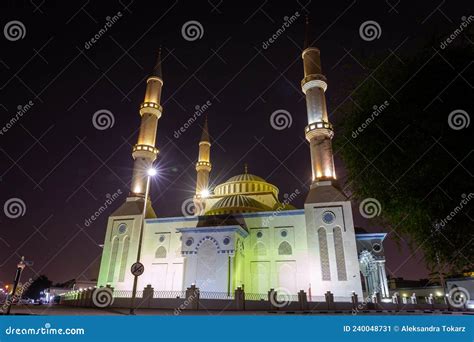 The Al Farooq Omar Bin Al Khattab Mosque, Known As Blue Mosque in Dubai ...