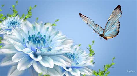 Blue Flowers Wallpapers - Wallpaper Cave