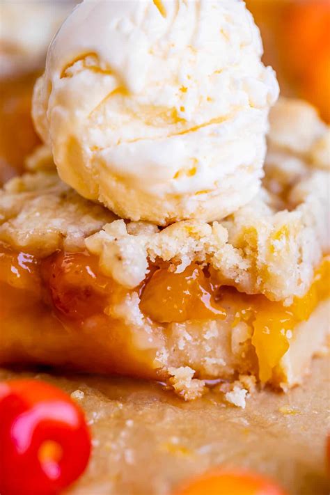 Rainier Cherry Pie Shortbread Bars - The Food Charlatan