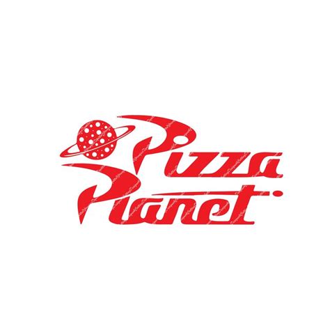 Pizza Planet Logo, great for Cricut or Silhouette by Designs4Cutting on Etsy | Pizza planet ...