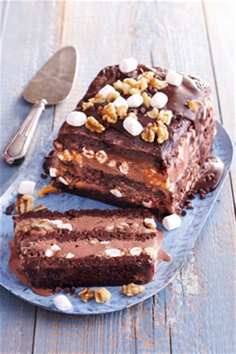 Rocky Road Ice-Cream Cake Recipe | Bakepedia