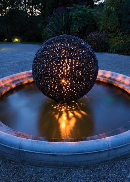 Water features in the garden, Water sculpture, Garden spheres