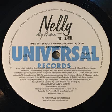 Nelly Feat. Jaheim - My Place (2004, Vinyl) | Discogs