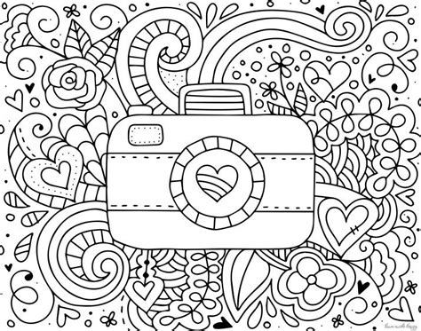 Printable Camera Coloring Pages - JaydonropBenitez