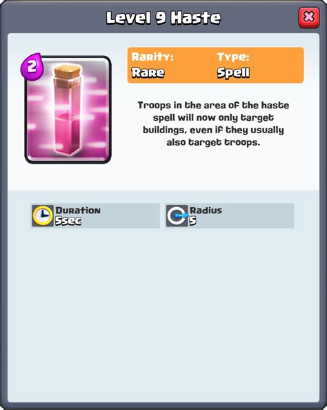 Haste Spell : r/ClashRoyale