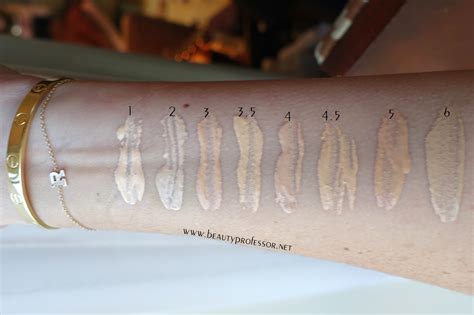 Beauty Professor: Charlotte Tilbury Magic Foundation: Swatches of ALL Shades!