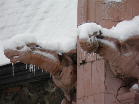 walking flagstaff: snow angels, snow gargoyles, snow mary and jesus