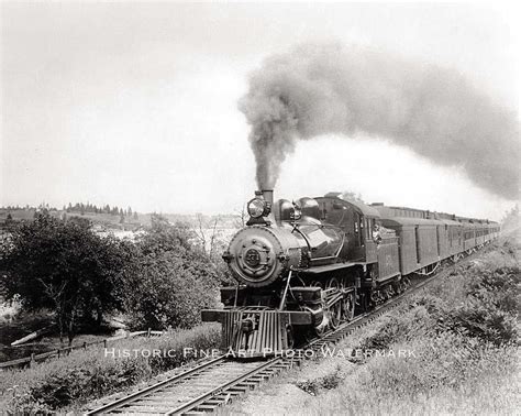 NORTHERN PACIFIC RAILROAD LOCOMOTIVE VINTAG PHOTO TRAIN RAILWAY 1900 ...