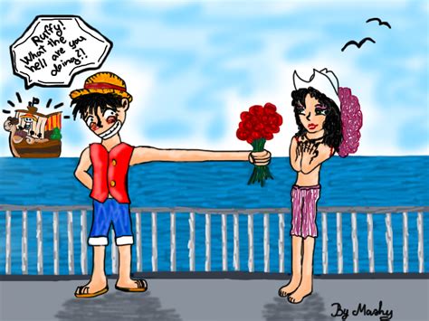 Ruffy and Lady Alvida by xMashykax on DeviantArt