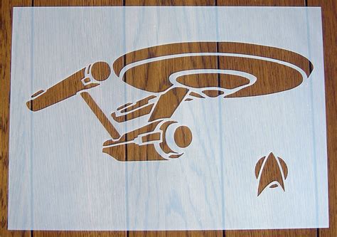 Starship Enterprise Star Trek Stencil Mask Reusable | Etsy